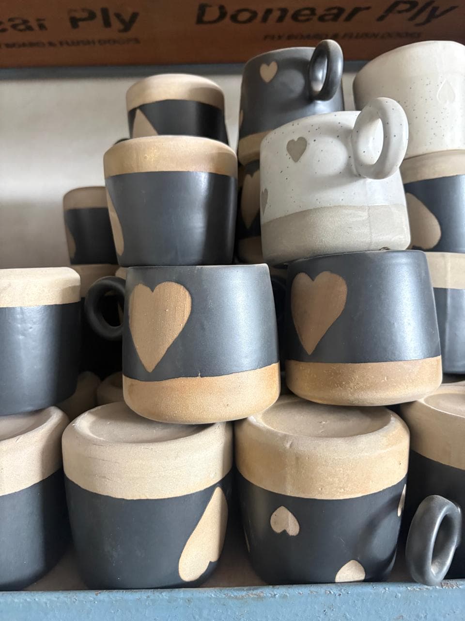 Handcrafted with Heart Motif in Matte Finish