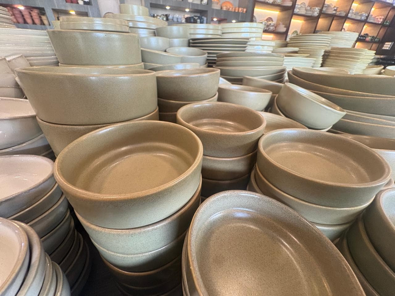 Rustic Ceramic Serving Bowl Collection