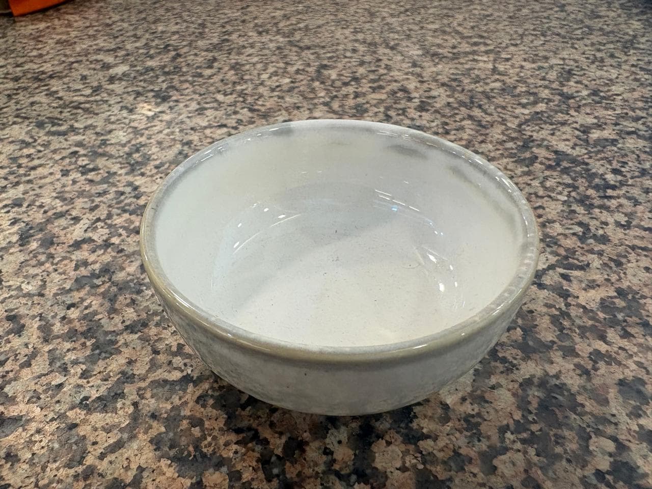 Ceramic Bowl – Rustic Ivory Finish