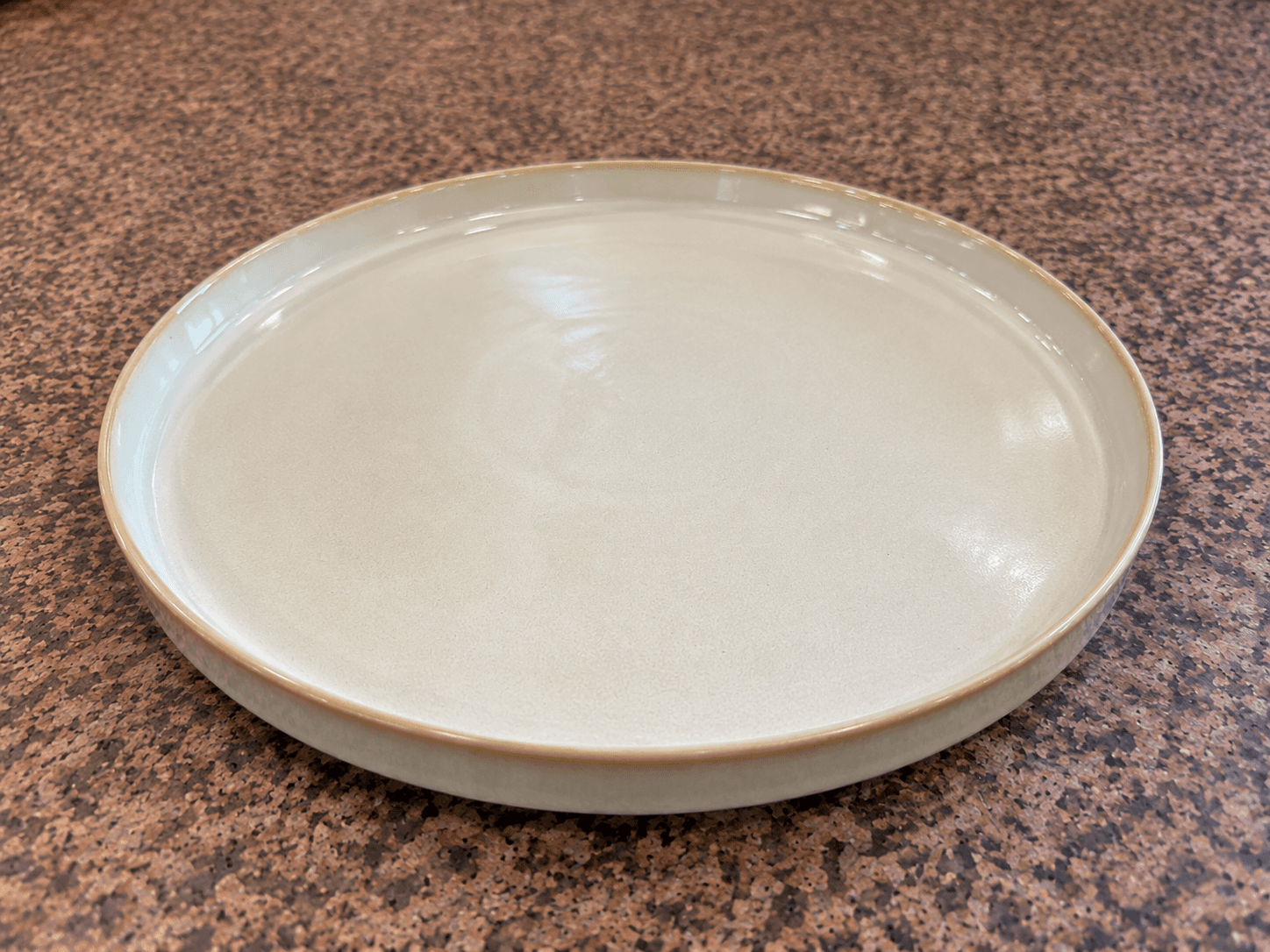 Clayro Ivory Ceramic Serving Plate