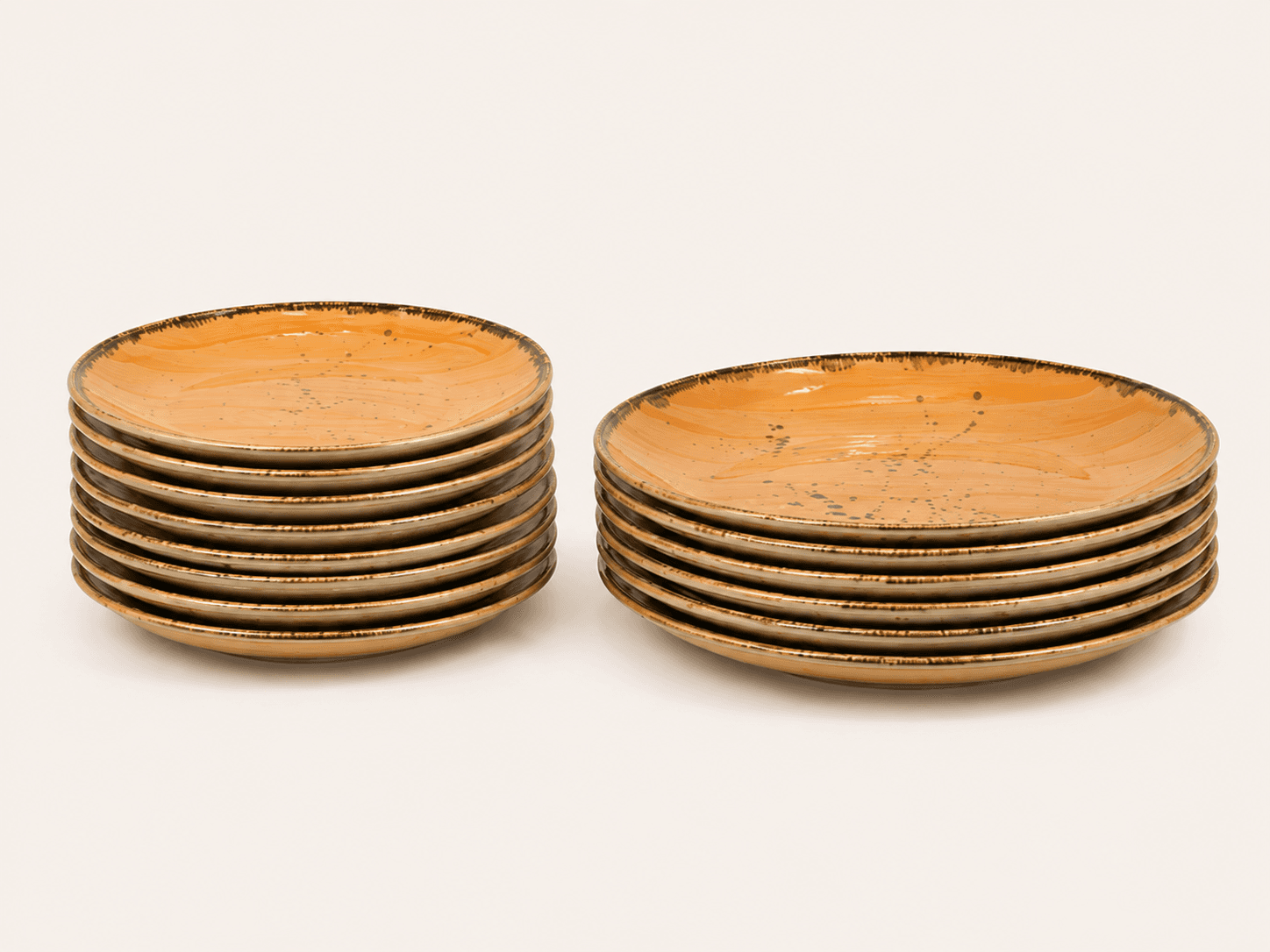 Rustic Ceramic Dinner Plate Set