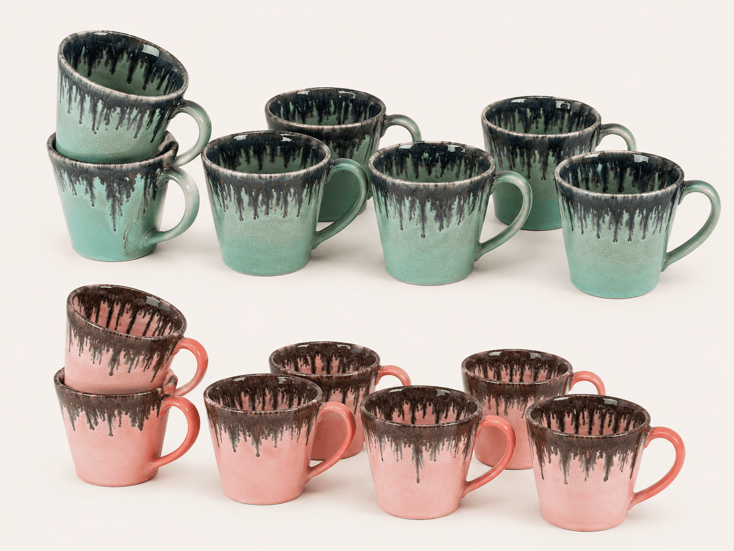 Artistic Drip Glaze Ceramic cup Collection