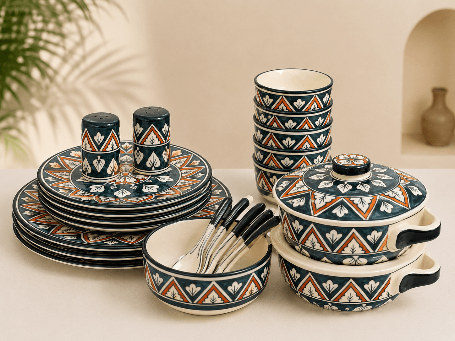 Artisan Pattern Ceramic Dinnerware Collection