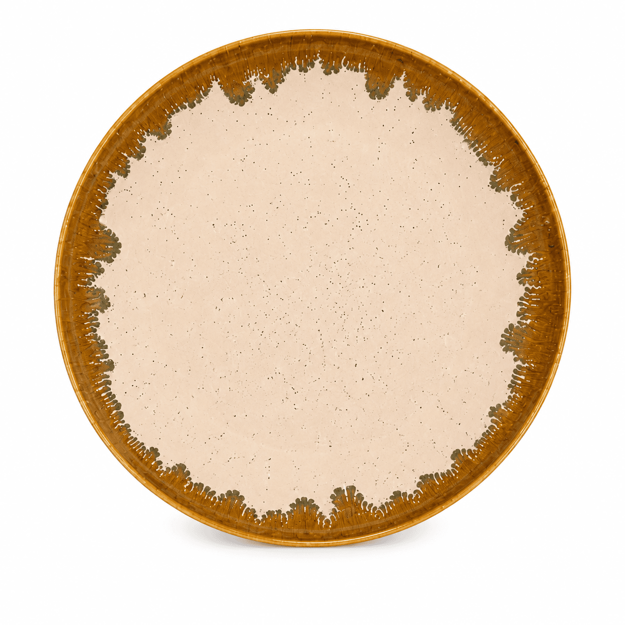 Clayro Rustic Drip Ceramic Dinner Plate