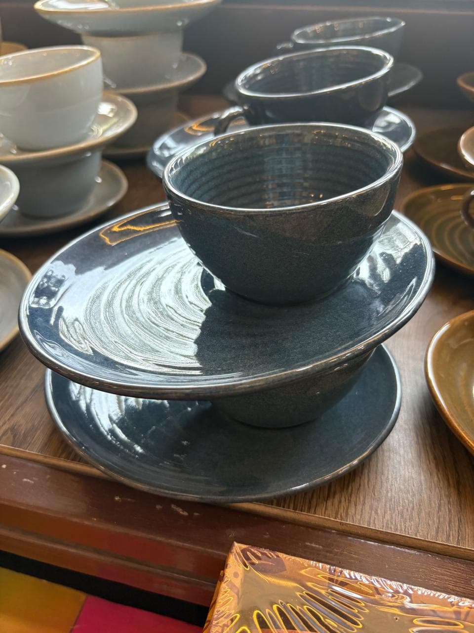 Midnight Black Bowl & Plate Set