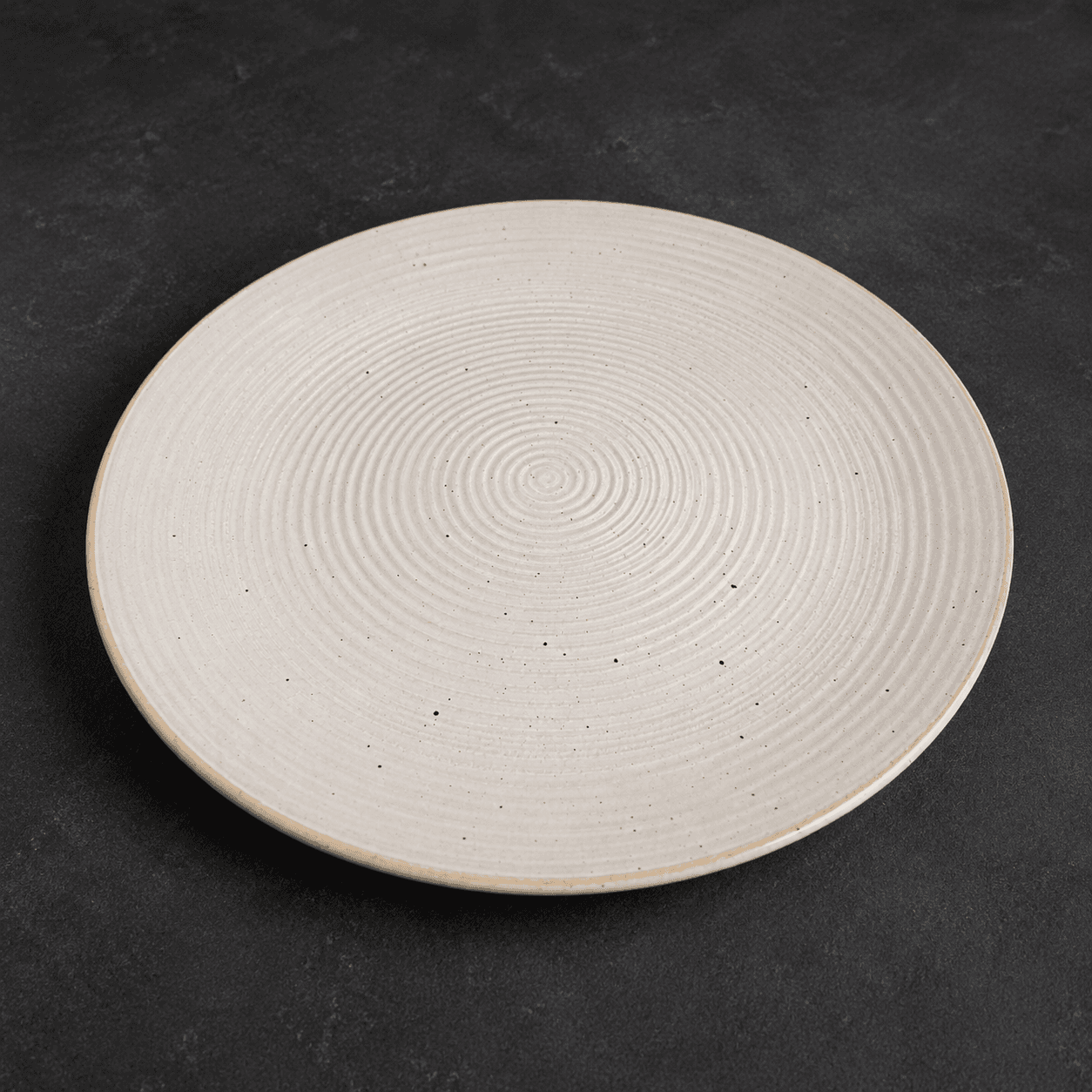 Spiral Texture Ceramic Dinner Plate